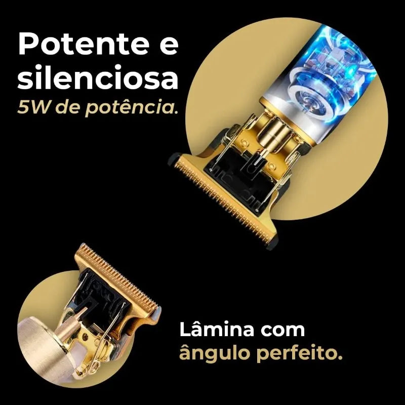 Máquina De Cortar Cabelo Barba Masculina Designer Aleatório Elétrico Profissional