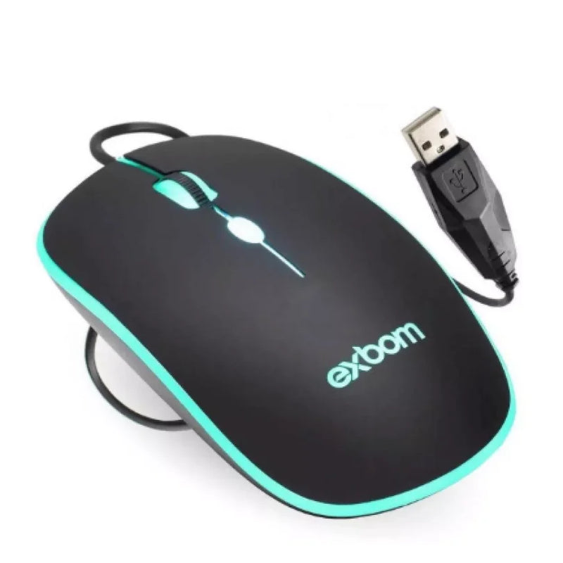 Kit de teclado e mouse gamer Exbom BK-G550 Português Brasil de cor preto