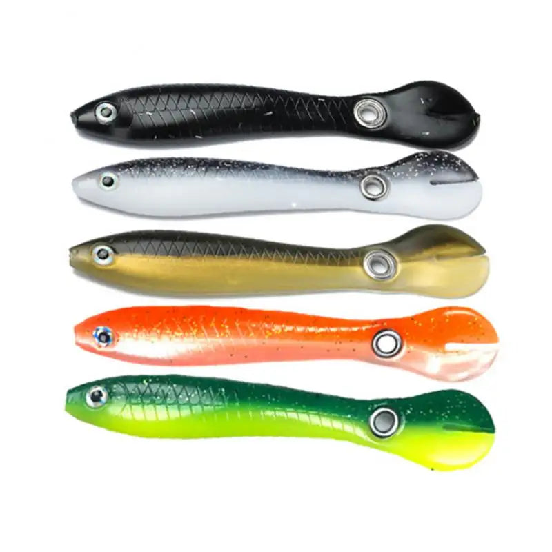 Kit Iscas de pesca de silicone macio, Wobble Tail, pequena isca Loach, iscas artificiais para Bass e Pike, iscas biônicas, 10cm, 6g