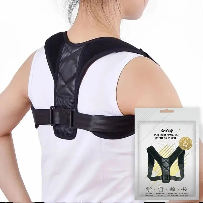 Correção Postura Belt Corcunda Prevenção Correção de Sentado Postura Unisex Respirável Body Shaping