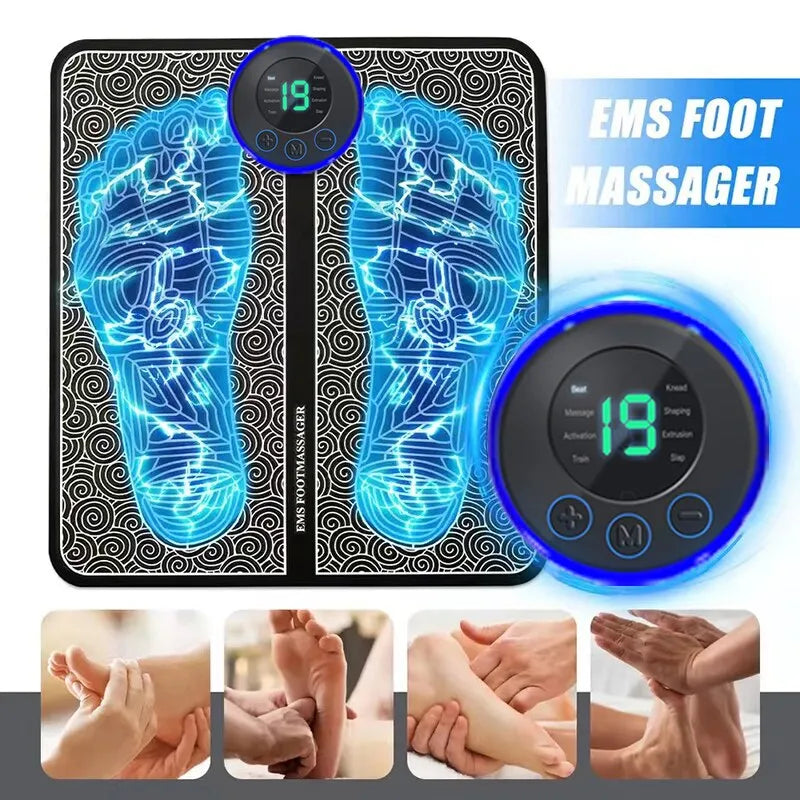 Pulse Massager Estimulação muscular 8 modos 19 níveis de relaxamento