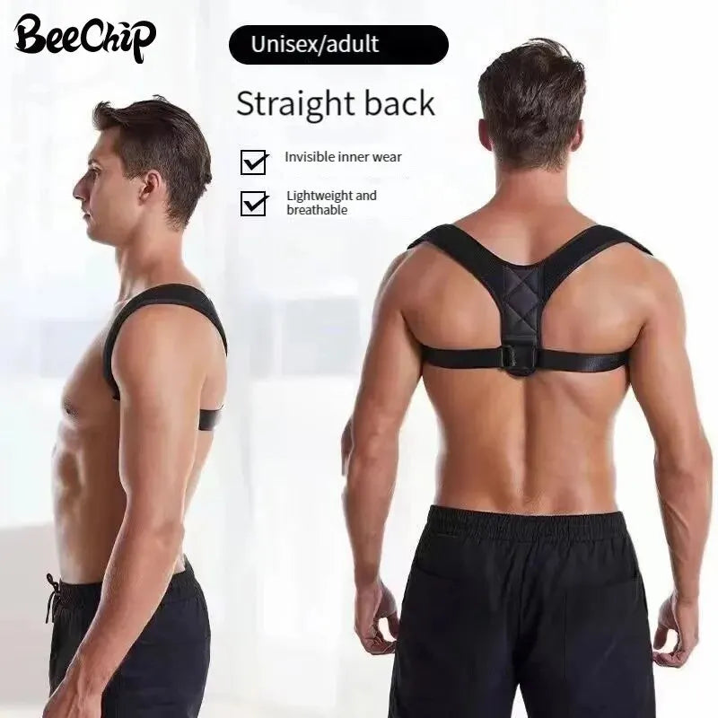 Correção Postura Belt Corcunda Prevenção Correção de Sentado Postura Unisex Respirável Body Shaping